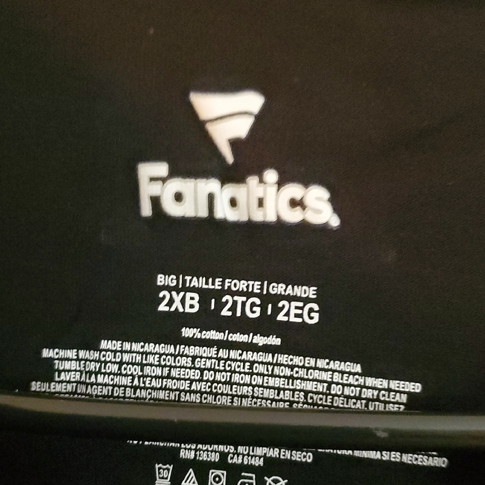 Fanatics Raiders Black Short Sleeve Tee - Picture 3 of 4